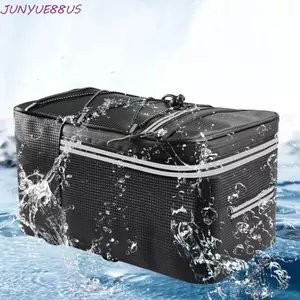 Túi cốp xe đạp JUNYUE88US, Hộp ghế sau xe đạp PU 12 / 15L, có dây đeo đàn hồi có nắp mưa Túi đuôi du lịch Túi yên xe đạp nhiều túi Đi xe đạp ngoài trời