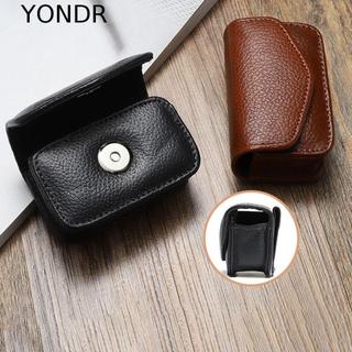 Hộp đựng kính đeo thắt lưng YONDR Hộp đựng kính di động đơn giản bằng da PU treo trên thắt lưng Hộp kính mắt Người trung niên và người cao tuổi Hộp đựng kính gấp của cha