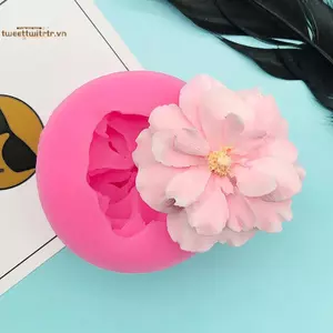 TRTR 1 Khuôn Hoa Đẹp DIY Thạch Cao Nhựa Nghệ Thuật Silicon Mềm Fondant Chocolate Khuôn Xà Phòng Trang Trí Bánh Dụng Cụ Nướng Bánh VN