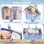 Exhila Túi Đi Biển Người Tổ Chức Cho Túi Đi Biển Toted Túi Tổ Chức Chèn Lưới Nhẹ Chia Có Ngăn Bỏ Túi