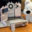 3D DIY Dễ Thương Happy Cặp Đôi Gấu Ốp Lưng Điện Thoại + Gương Đứng Cho iPhone 17 16 15 14 13 12 11 Pro Max 16 15 14 Plus