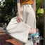 Quần dài đến mắt cá chân hoa phong cách Hàn Quốc Quần ống rộng thông thường dành cho nữ Mùa xuân Phong cách mới lưng lưng cao dáng rộng dáng ôm hơn Tất cả-