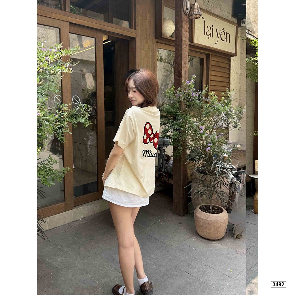 （Giao hàng 24h）Angela Áo thun nữ form boxy kitty đáng yêu