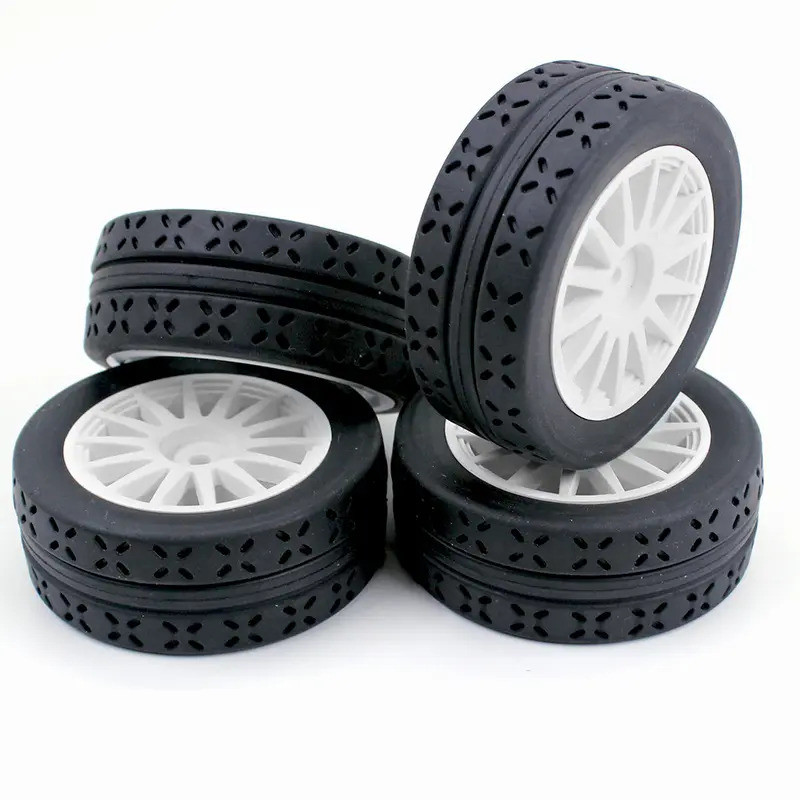 4 OD 70mm 1 / 10 RC Rally Đua Xe Đường Phố Lốp Và Bánh Xe Nhựa Cứng Cho Tỉ Lệ 1: 10 Trên Đường Trôi Lưu Diễn Xe 4 Chiếc MJXRC 10304 TT01 Rally 1 / 10 Đa Năng P103004Lốp kéo B