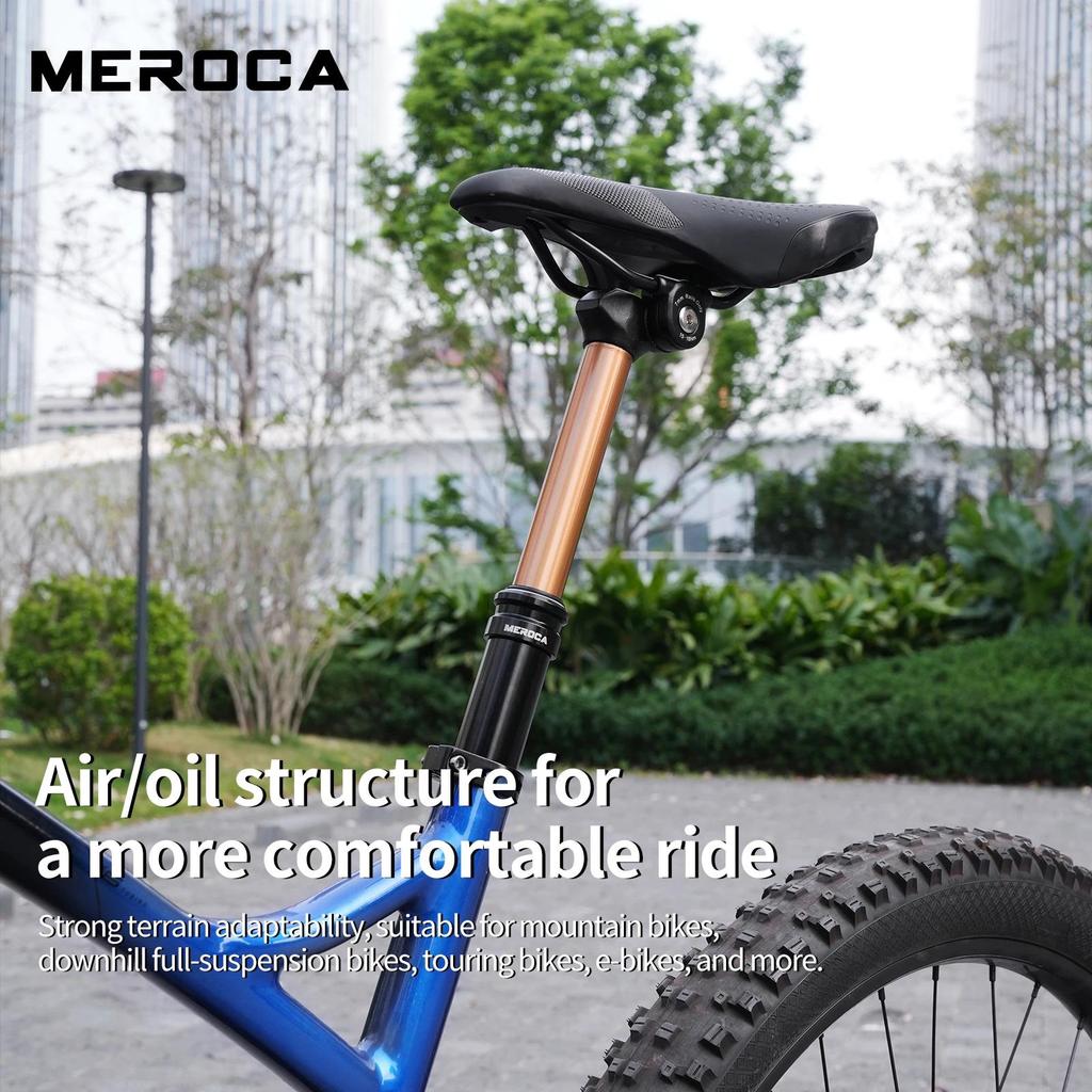 MEROCA Dây Xe Đạp Điều Khiển Nhỏ Giọt Seatpost 27.2mm / 30.9mm / 31.6mm Đen Vàng Hợp Kim Nhôm Xe Đạp Leo Núi Ghế Bài