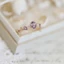 Nhẫn nữ đa năng khí chất thời trang màu tím zircon hoa