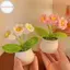 Hodou Móc Hoa Hướng Dương Nhân Tạo Chậu Tay Dệt Cây Quà Cưới Cho Khách Trang Trí Hoa Hướng Dương Trang Trí Phòng VN