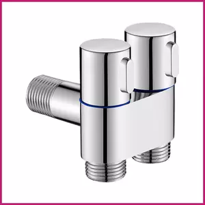 Van chuyển hướng vòi hoa sen Hợp kim kẽm Ổ cắm đa chức năng Van góc nạp 2 chiều gắn tường cho cửa hàng phòng tắmidaevn