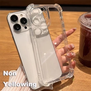 Ốp Điện Thoại Không Vàng Cho Xiaomi 17T 17 Pro Max Ultra 15T Pro Poco X8 Pro Max M8 M7 Plus F8 Ultra Pro C85 C85X 5G 4G Vỏ Mềm Chống Sốc Trong Suốt