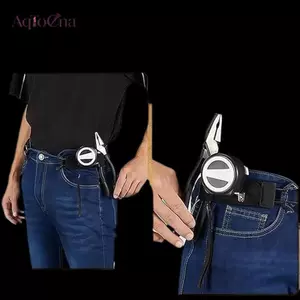 AqToCna Buleless Thắt Lưng Móc Kim Loại Có Thể Điều Chỉnh Thắt Lưng Đàn Hồi Unisex Bule-Free Vô Hình Thắt Lưng Đóng Cửa Cho Công Việc Ngoài Trời AqToCna
