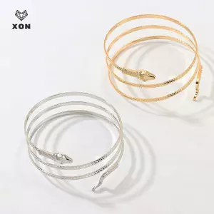 Punk Mở Có Thể Điều Chỉnh Rắn Vòng Tay Nữ Gothic Cổ Tay Lắc Tay Món Quà Trang Sức [Mina]