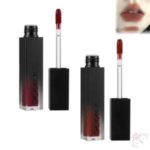 Retro Matte Lip Mud Velvet Họa Tiết Lâu Dài 2.5g