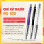 Bút chì kim cơ khí Pentel PG-METAL350 0.5mm bút chì cơ inox bền chống gãy nét viết chuẩn