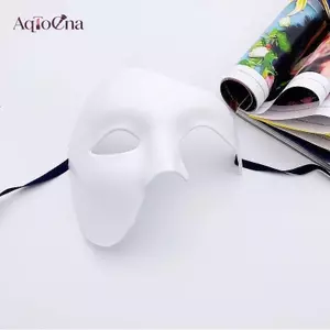 AqToCna Trang Phục Halloween Đảng Hóa Trang Nam Hóa Trang Nửa Mặt Người Lớn Phantom Of The Opera Retro Hoàng Tử Một Mắt Mặt nạ AqToCna