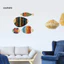 Linh hồn| Nghệ thuật treo tường cá Trang trí cá bằng gỗ 4 chiếc Bộ trang trí tường cá bằng gỗ mộc mạc – Nghệ thuật đại dương hải lý ven biển Trang trại cổ điển Bãi biển treo cho lối vào phòng tắm nhà hồ –
