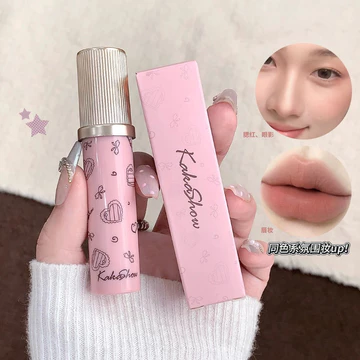 Lười Đa Năng Kem Son Môi Nhung Đa Năng Kem Phấn Mắt Blush Lip Glaze Ba Trong Một Sinh Viên Đảng Môi Bùn Phong Cách Hàn Quốc Kem Bột