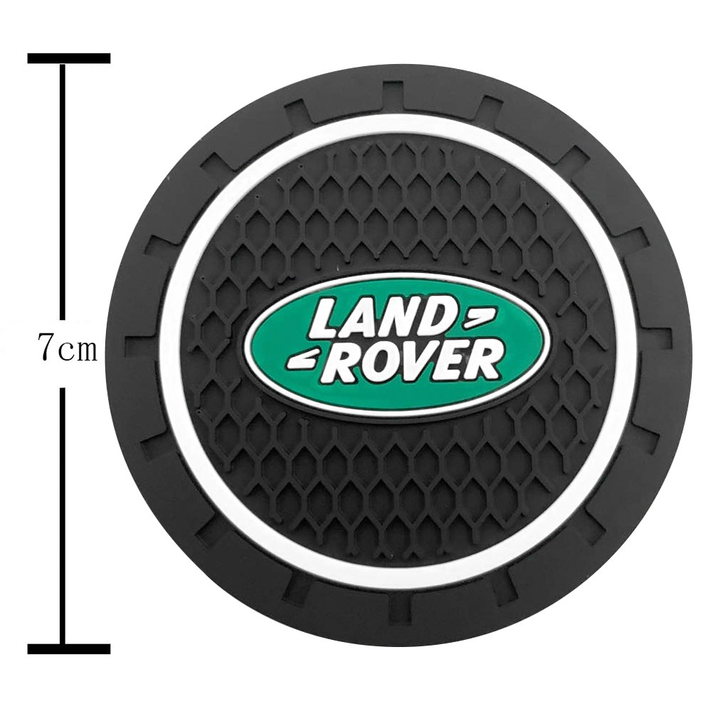 2 Chiếc Xe Coaster Cốc Nước Giá Đỡ Chai Miếng Lót Chống Trơn Trượt Thảm Silica Gel Chống Thấm Nước Cho Land Rover Sport Freelander Discovery 4 Range Rover Sport LR4