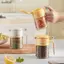 Bình đựng gia vị kín Bình đựng gia vị thủy tinh chống ẩm có thìa Hộp đựng gia vị muối nhà bếp Máy lắc muối gia vị VN