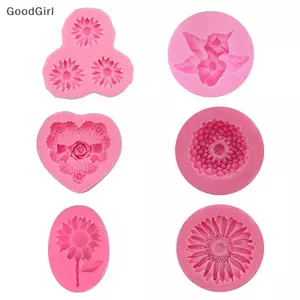 3D Hoa Cúc Lily Khuôn Silicon Nhựa Khuôn Bánh Sô Cô La Fondant Trang Trí Dụng Cụ Nướng Bánh Nhà Bếp Món Tráng Miệng Làm Xà Phòng DIY Quà Tặng VN