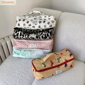 Túi đựng máy sấy tóc OUSXA, Quilting Cotton có tay cầm Túi đựng máy uốn tóc, Hộp đựng di động chống bụi mềm mại dành cho du lịch