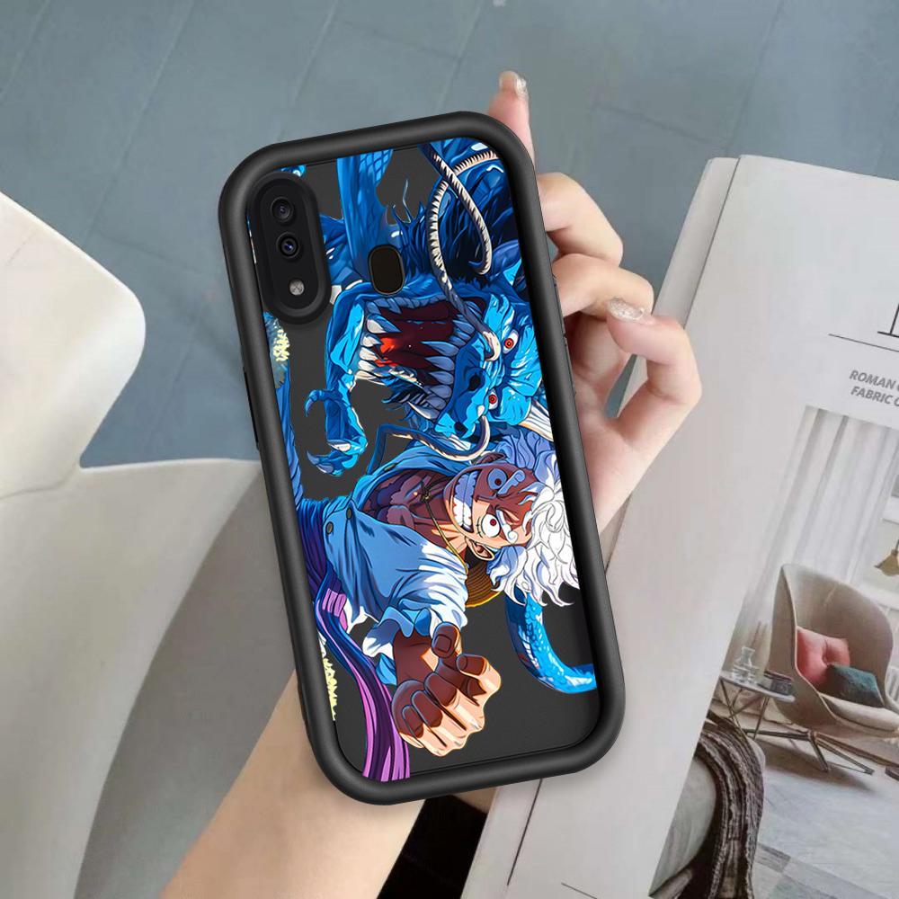Ốp Lưng Cho Samsung A20 A30 Hoạt Hình Silicon Điện Thoại Thông Minh Mềm TPU One Piece Luffy ZARO Sinh Viên Thiên Thần Mắt Chống Sốc Ốp Lưng