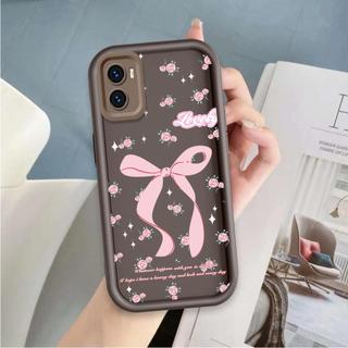 Vỏ Cho VIVO Y15S Y15A Y01 Vỏ Điện Thoại Mềm Cầm Tay Silicon Hoạt Hình TPU Bướm Nơ Ins Phong Cách Mắt Thiên Thần Chống Sốc Ốp Lưng