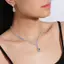 Nhíp 1 Bộ Cô Dâu Nelace Bông Tai Nước Hình Giọt Kim Cương Giả Trang Sức Phong Cách Lấp Lánh Bộ Trang Sức Cho Tiệc Cưới Quà Tặng VN