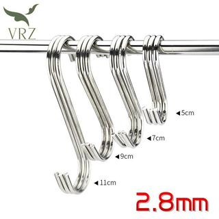 VRZ Thép Không Gỉ Hình Chữ S Móc Treo Đa Năng Cho Quần Áo Túi Khăn Nhà Bếp Phòng Tắm Lưu Trữ Ra Giá Đỡ HOT