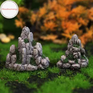 Houdou Mini Núi Thu Nhỏ Đá Giả Nhân Tạo Đồi Đồ Chơi Cây Cảnh Đồ Trang Trí Vườn Cổ Tích Phụ Kiện Trang Trí Nhà Bể Cá Ro VN