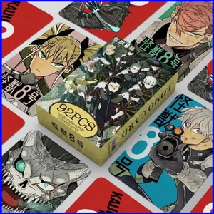 SQ3 92 Cái / bộ Kaiju No 8 Miếng Dán Thẻ Ảnh Hai Mặt LOMO Thẻ Bưu Thiếp Đóng Hộp Bộ Sưu Tập Thẻ QS3