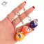 HFTOY Mini Bi-a Hình Móc Khóa Các Loại Bi-a Nhiều Màu Sắc Bể Bơi Bóng Nhỏ Móc Khóa Sáng Tạo Treo Trang Trí ~