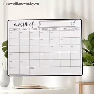 Lịch tẩy khô từ tính sành điệu MỚI - Công cụ lập kế hoạch hàng tháng đa năng cho tủ lạnh - Dễ dàng tổ chức & trang trí nhà bếp SKY