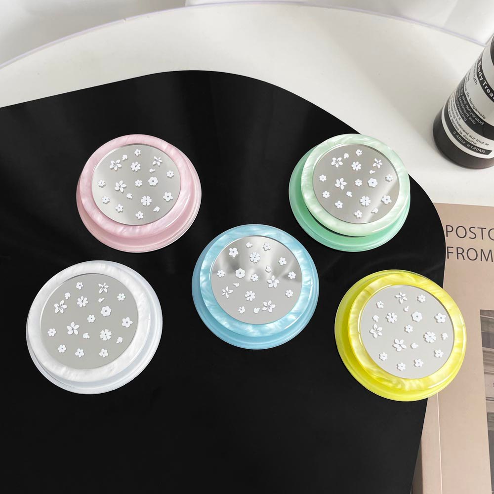 Đế điện thoại có thể gập lại họa tiết gương Popsocket cho điện thoại nam châm