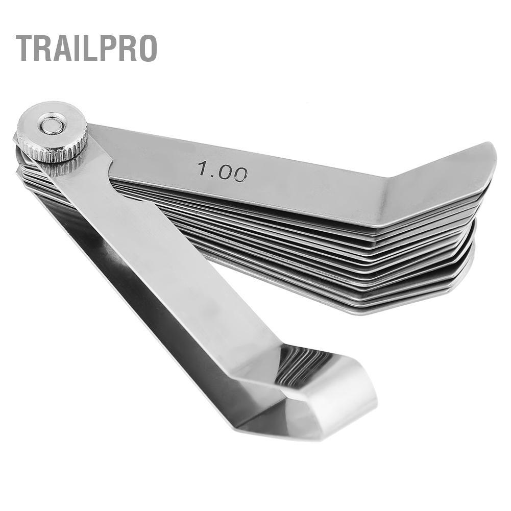 TrailPro Công cụ kiểm tra hàn thước cong bằng thép không gỉ 0,05-1,00mm
