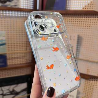 Ốp điện thoại Star & Fish đầy màu sắc cho iPhone 17Air / 16 / 15PLUS / 14 / 13pro Max / 12 / 11 / 7 / 8 Vỏ bảo vệ TPU silicon trong suốt mềm