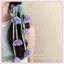 JRP Lily Of The Valley & Tulips Floral Sccrunchie Hair Tie With Dangling Ribbon Accents - Phụ kiện tóc Ethereal dành cho nữ JRP