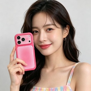 Ốp Điện Thoại Trong Suốt Silicon Thạch Hồng Gradient Hàn Quốc Cho iPhone 17Promax 17Pro 15 16 Pro Max Túi Khí Chống Sốc Nữ Vỏ Di Động