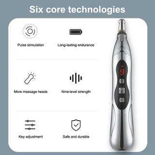 [Ktp] Điện tử châm cứu Bút USB kinh tuyến acupoint năng lượng acup năng lượng lưu thông massage bút vật lý trị liệu