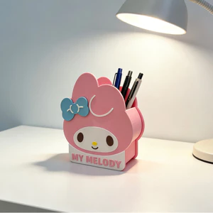 Spike Price Sanrio Melody Hộp Đựng Bút Lưu Trữ Hoạt Hình Dễ Thương Để Bàn Văn Phòng Phẩm Hộp Bảo Quản Trang Trí Văn Phòng Sinh Viên- & & &