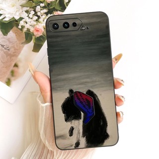 Ốp Mềm Cho Asus ROG Điện Thoại 5 ZS673KS Vỏ I005DA I005DB Vỏ Silicon Sơn Hoàng Hôn Sang Trọng Cho Asus Rog Điện Thoại 6 Rog6 Ốp Lưng