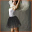 Váy Sequin Tutu dành cho nữ Người lớn múa ba lê Trang phục vải tuyn erkenai