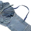 Ban Đầu Handmade Denim Hoa Xương Cá Corset Dây Xích Kim Cương Giả Trang Trí Camisole Ống Ngắn Hiệu Suất Hàng Đầu Trang Phục Nữ