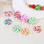 PNPIA- 10 Cái Màu Ngẫu Nhiên Đất Sét Mềm Mô Phỏng Lollipop Quyến Rũ Mặt Dây Chuyền Dành Cho Nữ Bé Gái DIY Nelace Bông Tai Phụ Kiện Trang Sức