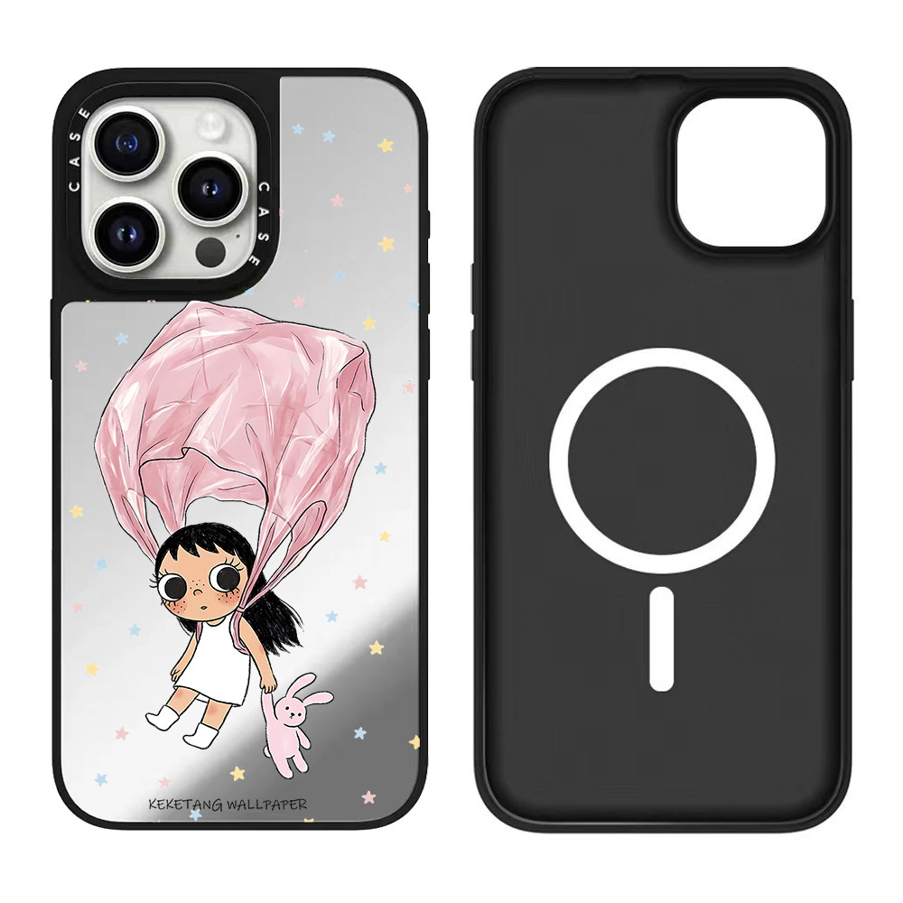 Ốp điện thoại mặt gương bay từ tính cho iPhone 17 Pro Max 16 Pro Max 15 14Plus 13 Pro Max 12 11