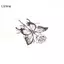 LUImo 1 Tấm Chống Thấm Nước Bướm & Hoa Hồng Bút Xăm Tạm Thời - Nghệ Thuật Toàn Thân Thực Tế & Trắng, SBS Dài 15 Ngày