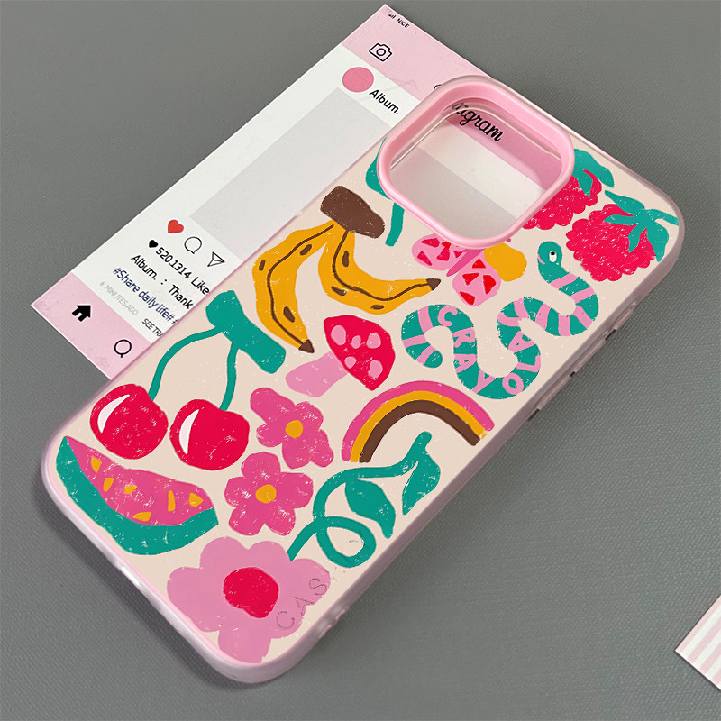 Ốp điện thoại cho iPhone 17/16 Pro Max (15/14/13/12/11) - Chữ cuộn kiểu phòng tập thể dục