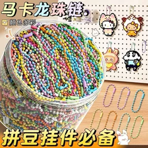 Giảm Giá Đậu Nhiều Màu Sắc Móc Khóa Hỗn Hợp Túi Cúc Móc DIY Đậu Handmade Mặt Dây Chuyền Dây Xích