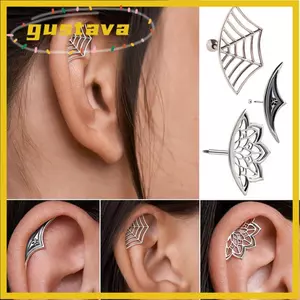 GUSTAVA 1Pc Sụn Stud, Bông Tai Nhện Punk Gothic, Trang Sức Xuyên Hợp Kim Cá Tính