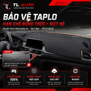 Thảm taplo ô tô KIA K165, thảm taplo che nắng da carbon, da vân gỗ, nhung cừu cao cấp, chuẩn form
