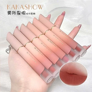 Son kem lì velvet matte Kakashow, môi mềm căng mọng dưỡng ẩm chống nước lâu phai C049